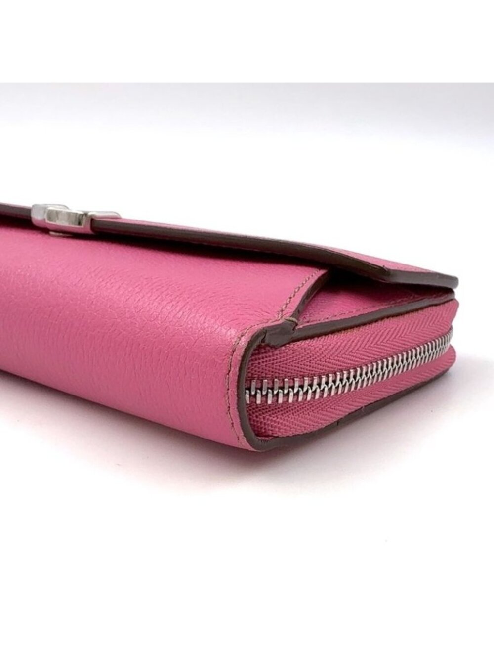 ★SOLD★ Cartier C de Cartier International Wallet Leather Pink Silver - Picture 5 of 13